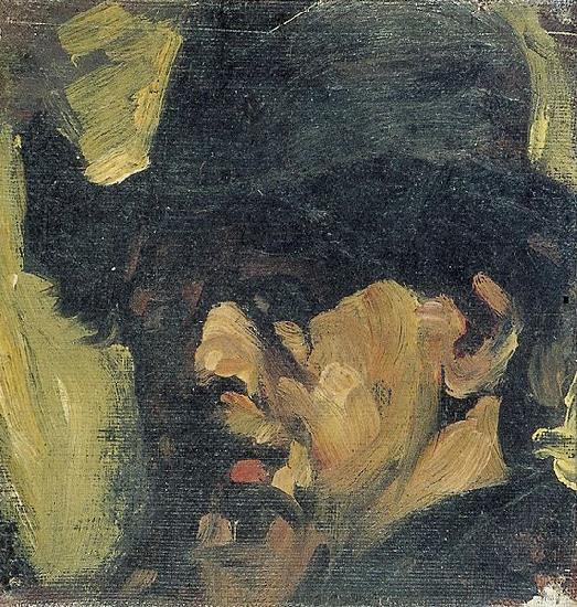 Theo van Doesburg Self-portrait with hat.